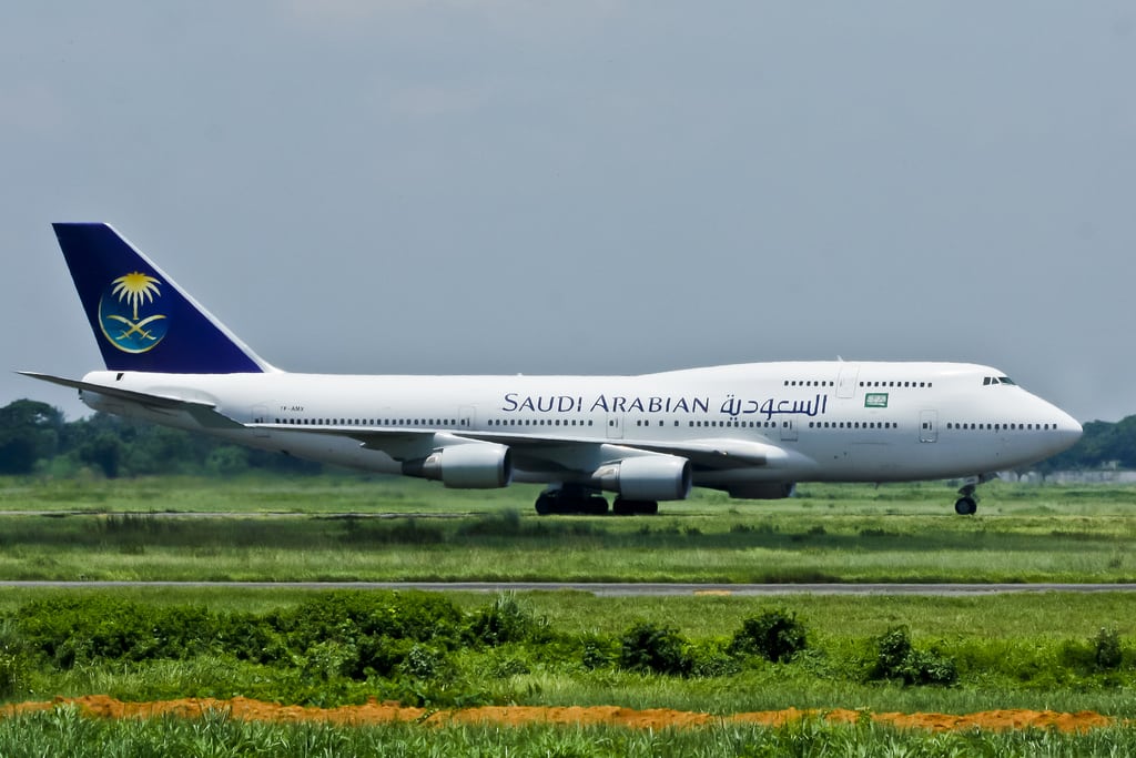 A Saudi Airlines Flight