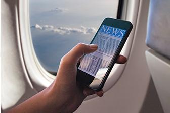  Phones and tablets can now stay connected throughout flight on European airlines