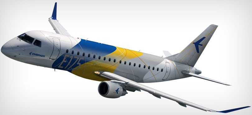 Embraer E175 E-Jet rendering