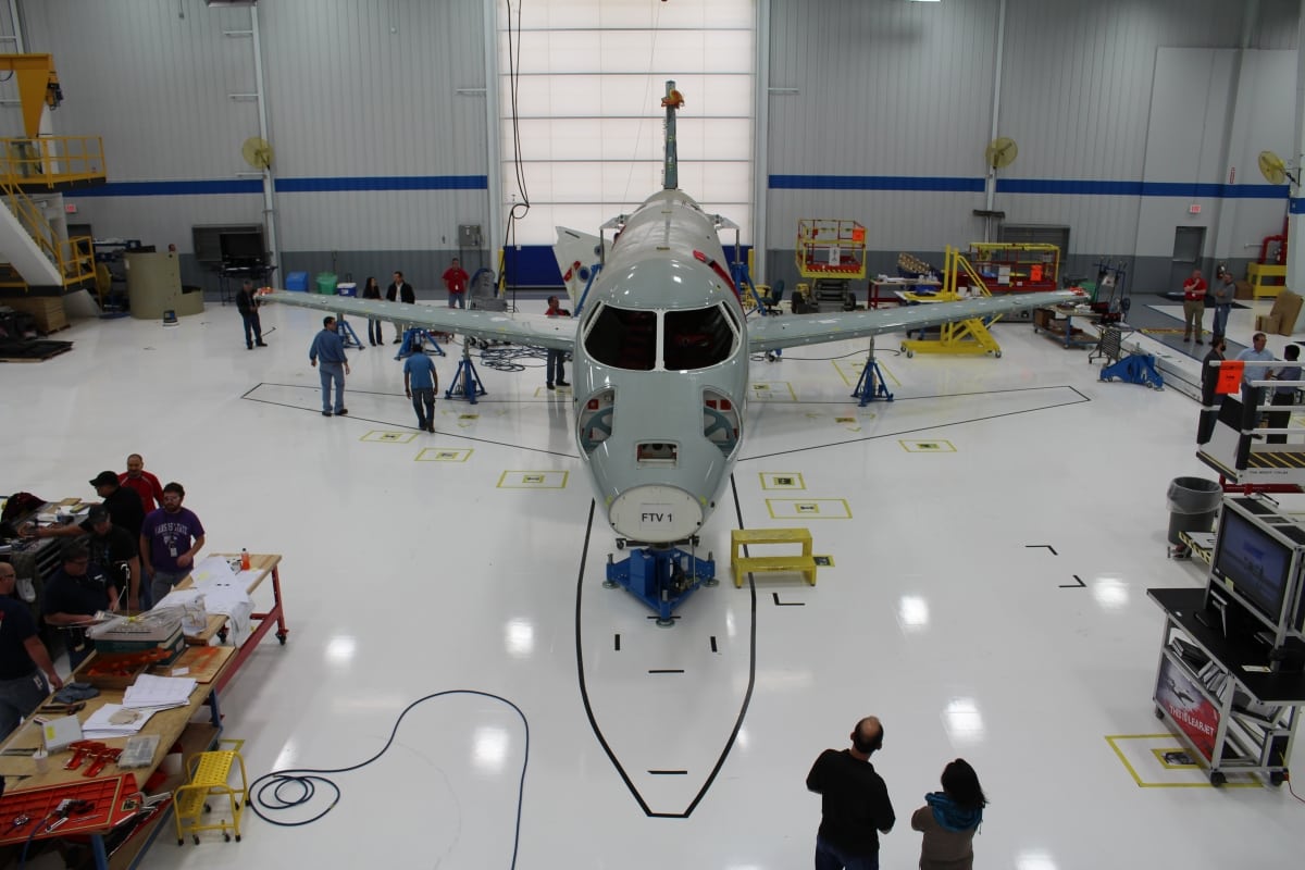 Bombardier LearJet 85 in production