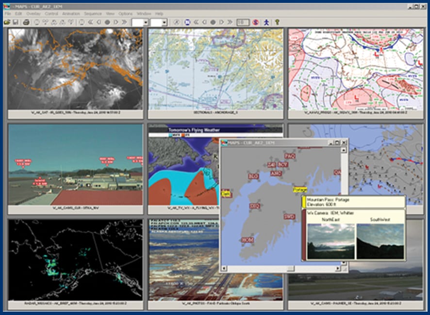 OASIS II program to manage flight planning and real-time weather briefing