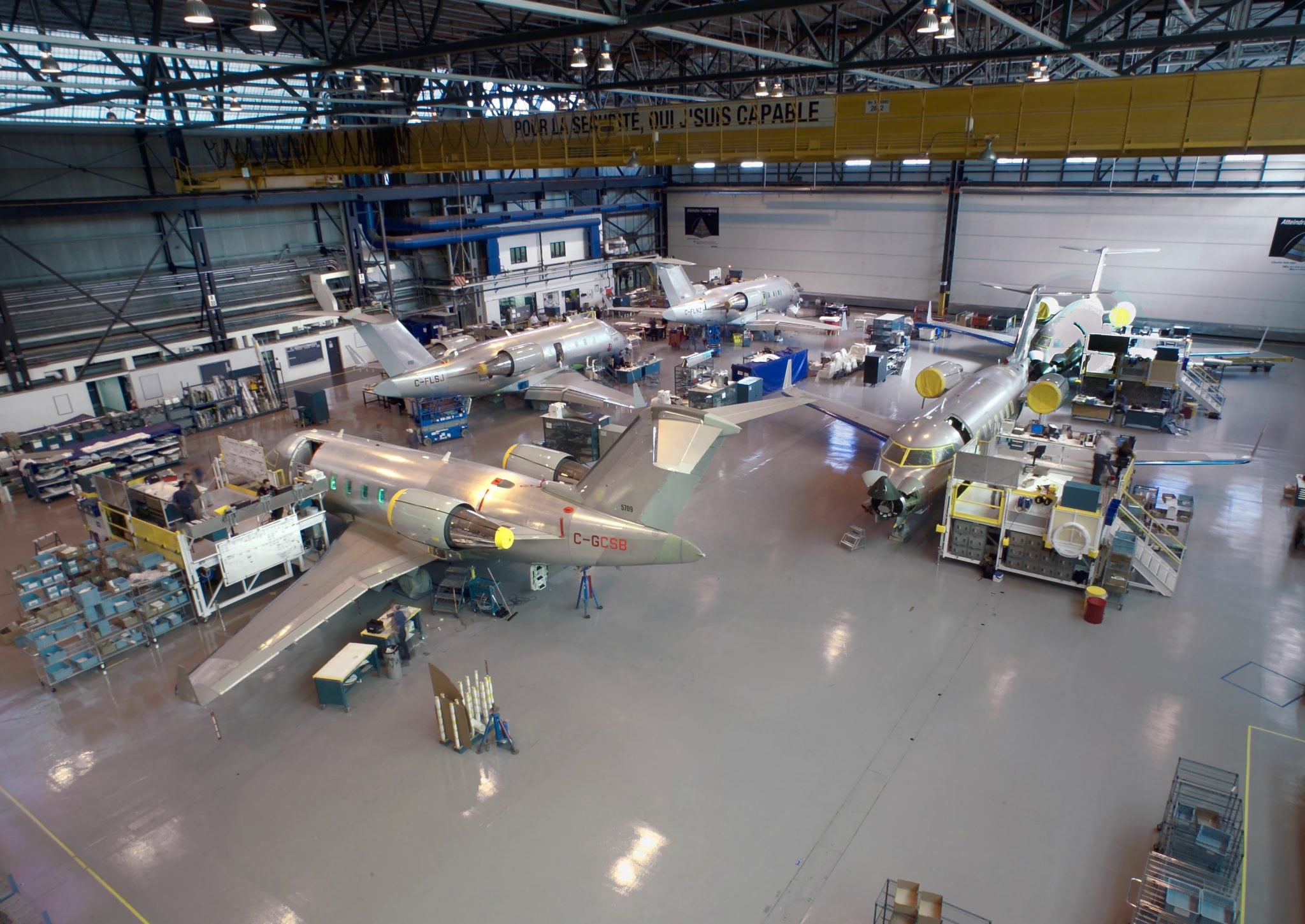 Bombardier Challenger plant, Dorval, Canada. Photo: Bombardier
