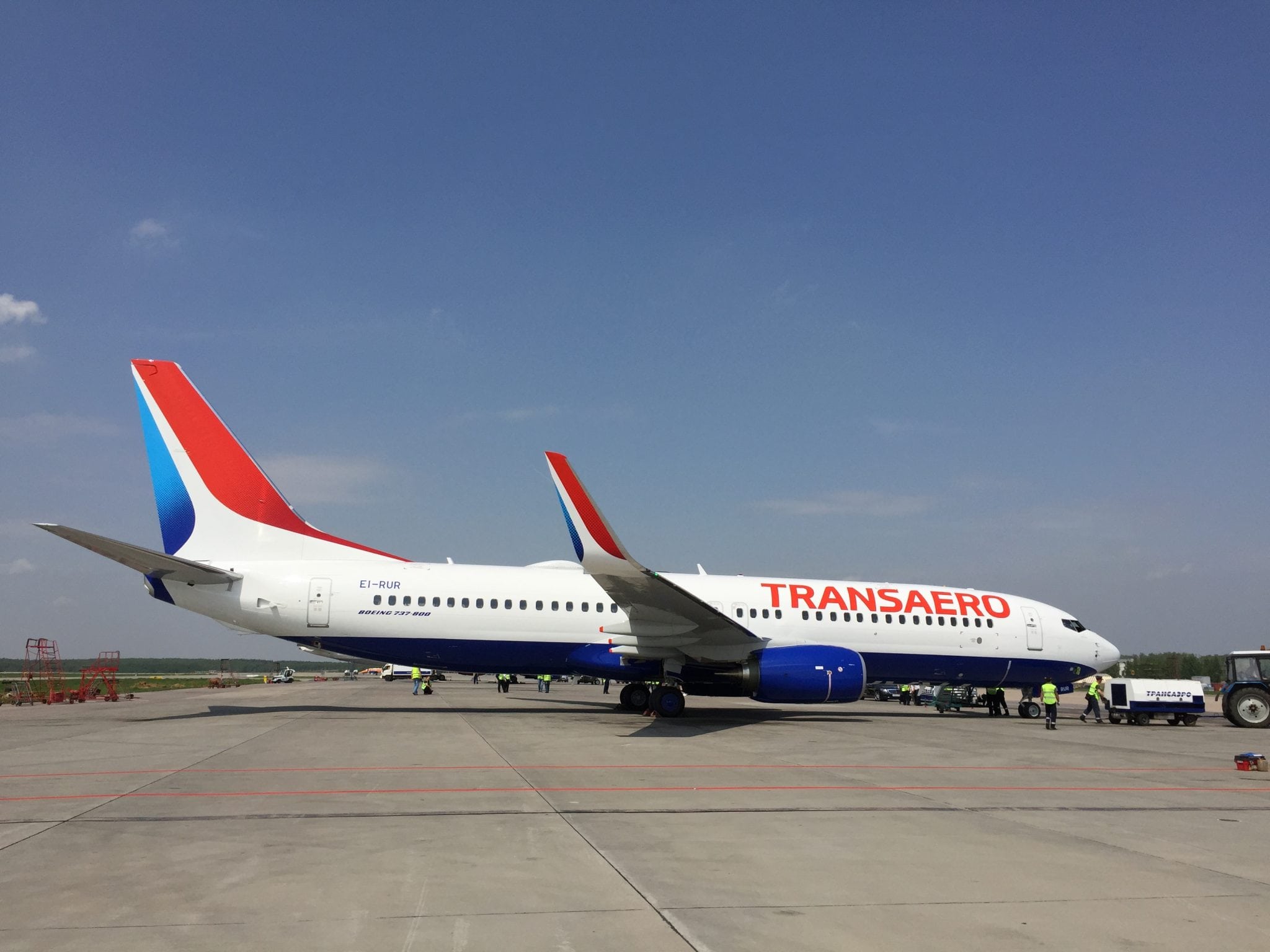 Transaero’s first Next-Generation 737-800 with line fit in-flight connectivity