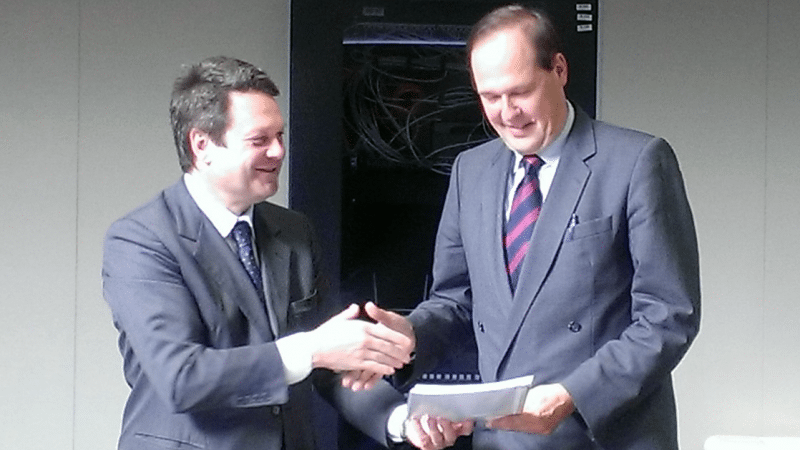 Eurocontrol’s Director General Frank Brenner met with GSA Executive Director Carlo des Dorides in Prague.