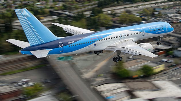 Boeing's ecoDemonstrator 757 aircraft