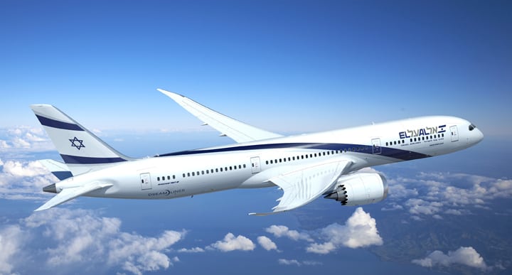 El Al 787 Dreamliner, rendering