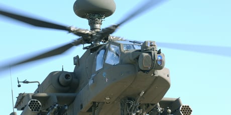 The Modernized Target Acquisition Designation Sight/Pilot Night Vision Sensor (M-TADS/PNVS) system to be installed on US Army Apache attack helicopter