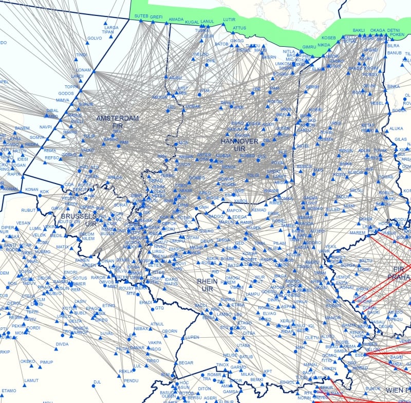 The Free Route Airspace Maastricht and Karlsruhe project spanning the airspace over Belgium, Germany, Luxembourg and the Netherlands