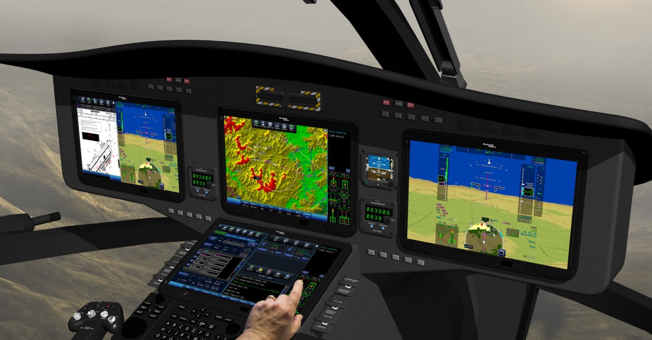 Rockwell Collins Pro Line Fusion rotorcraft flight deck