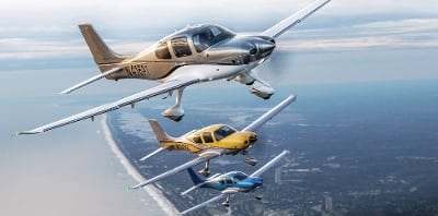 Cirrus SR22 aircraft, rendering
