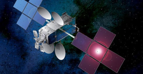 Hughes’ EchoStar 19 satellite for which GEE has contracted for capacity to boost aviation connectivity performance