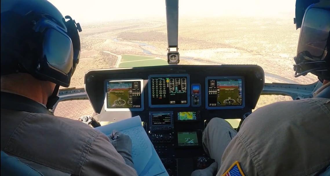 Universal Avionics integrated flight deck in the MDHI MD 902