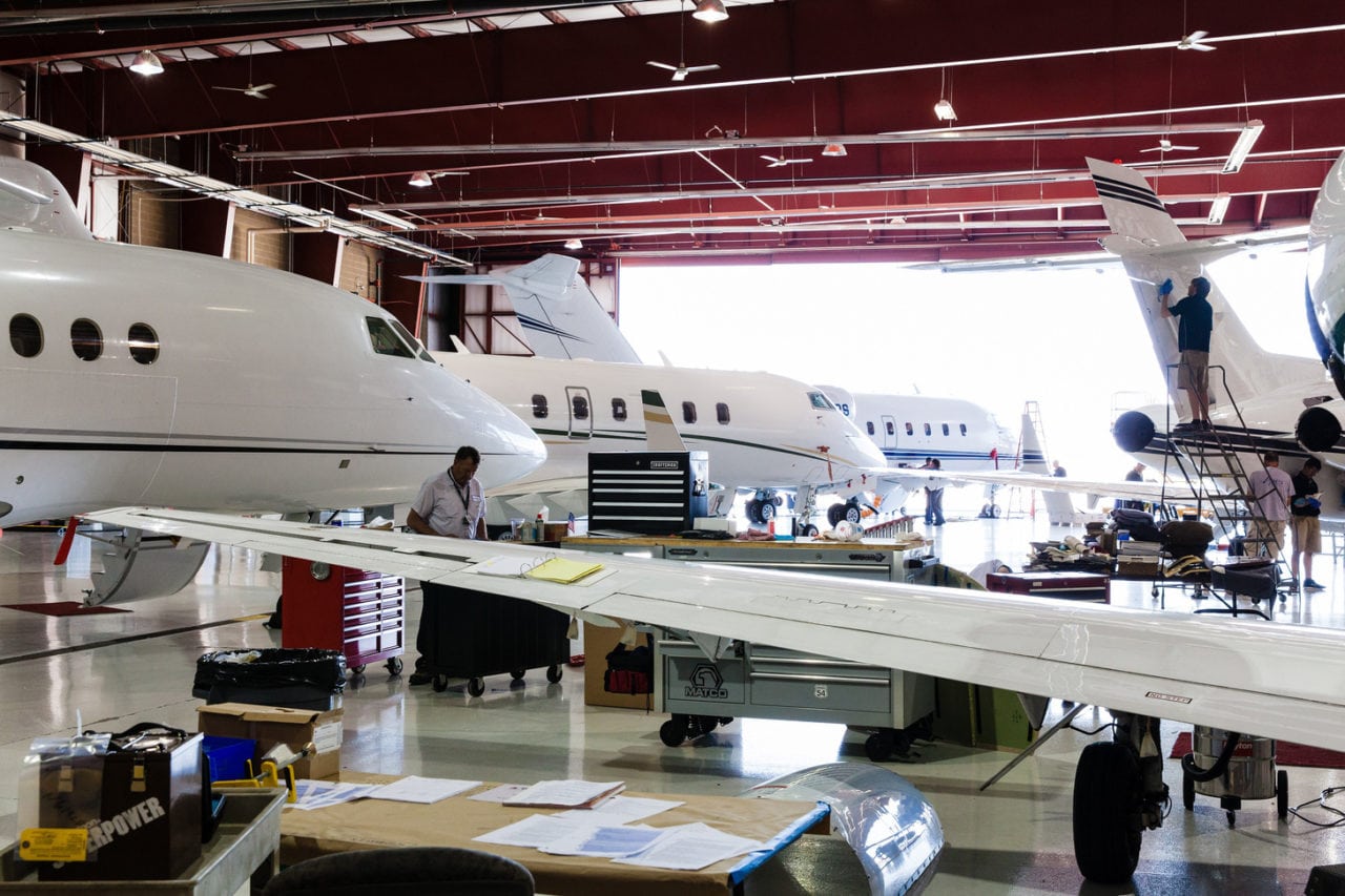 Delta Private Jets MRO hangar