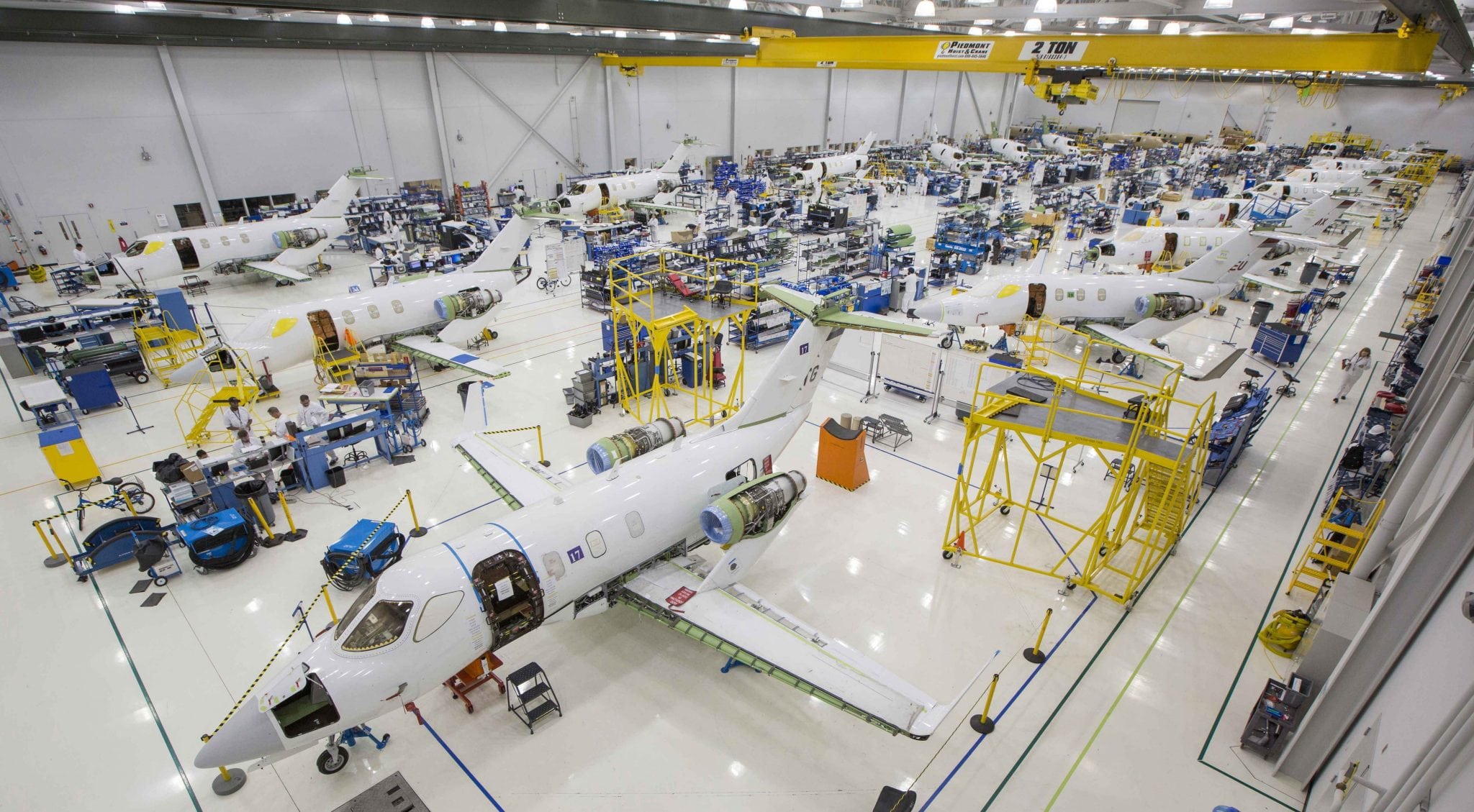 HondaJets on the final assembly line