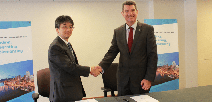During a ceremony in Vancouver, Canada, NATS Chief Executive Martin Rolfe and Hitoshi Ishizaki, in his role as Director General of JANS, last month signed a Letter of Intent (LoI) for bi-lateral cooperation