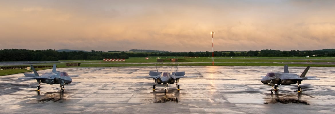 F-35s on runway