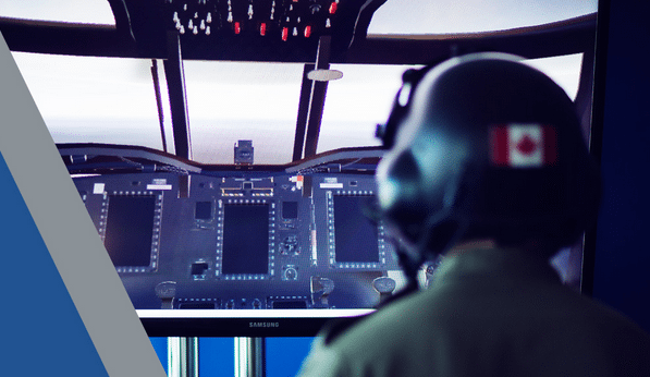 Bluedrop cockpit training simulation