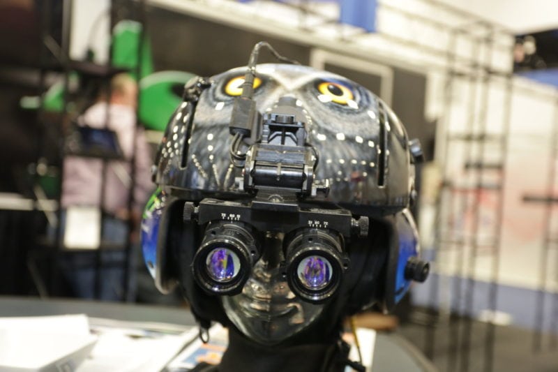 Aviation Specialities Unlimited night vision helmet. 