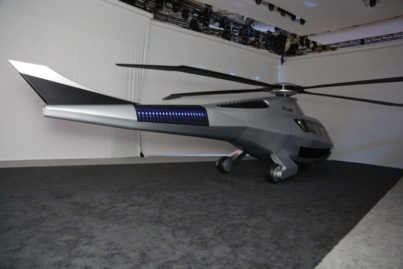 Bell's FCX-001 helicopter at Heli Expo 2017.