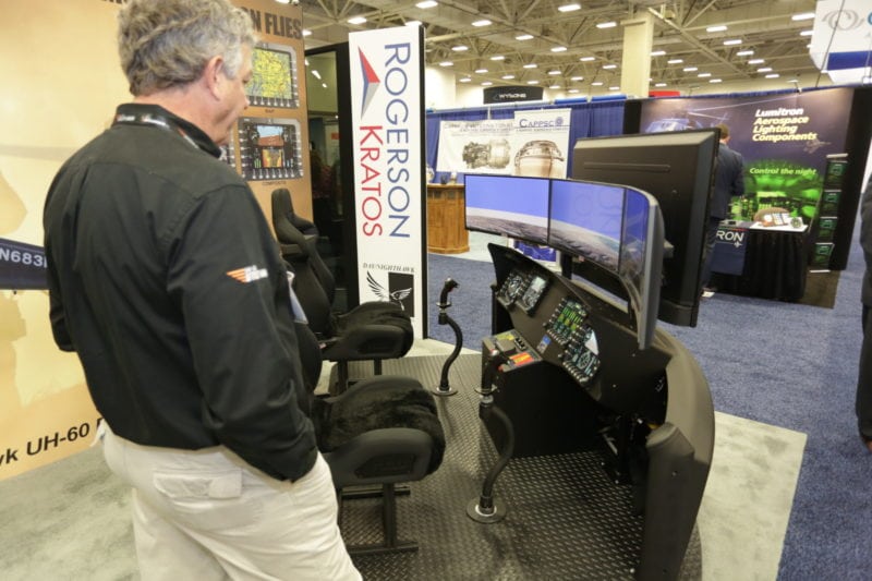 The Rogerson Kratos UH-60A digital cockpit.