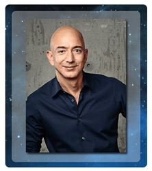 Jeff Bezos, founder of Blue Origin, and Founder & CEO of Amazon.