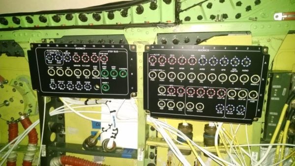 SJ30i flight test aircraft copilot's circuit breaker panels in. Photo: SyberJet.