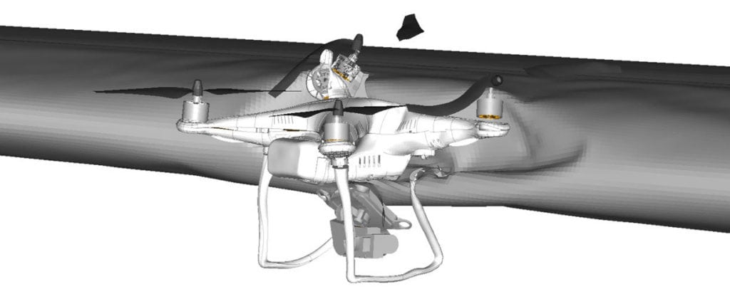 ASSURE Quadcopter Wing Impact