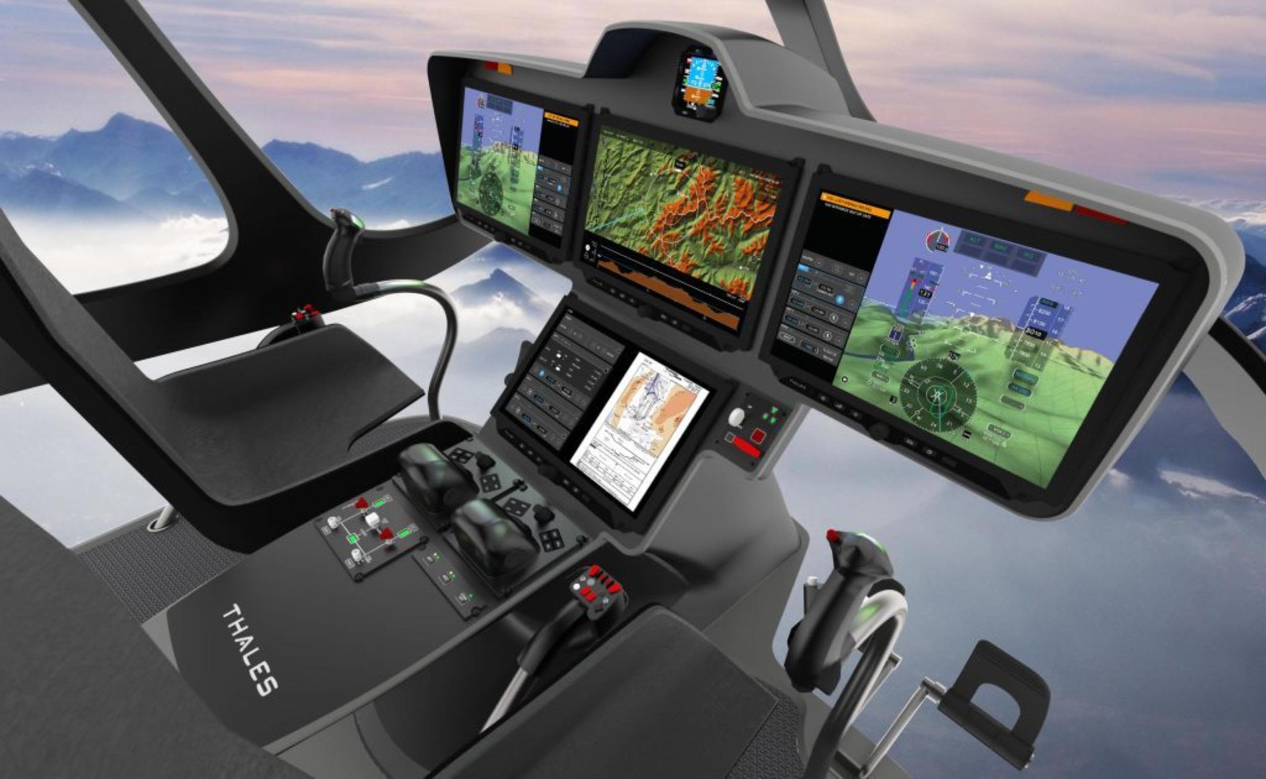 In next generation designs, such as the Thales connected FMS Pureflyt concept pictured here, security concerns have to be addressed from an embedded systems and end user application perspective.
