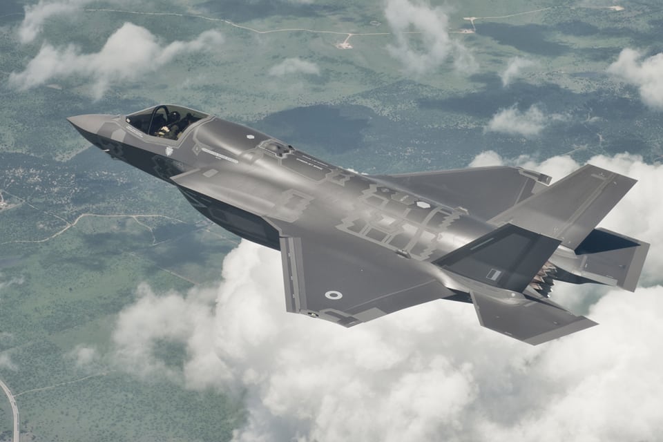 LIBRARY IMAGE: The first flight for the U.K.’s first F-35, known as BK-1, took place on April 13, 2012. BK-1 is also the first international F-35. Courtesy of Lockheed Martin
