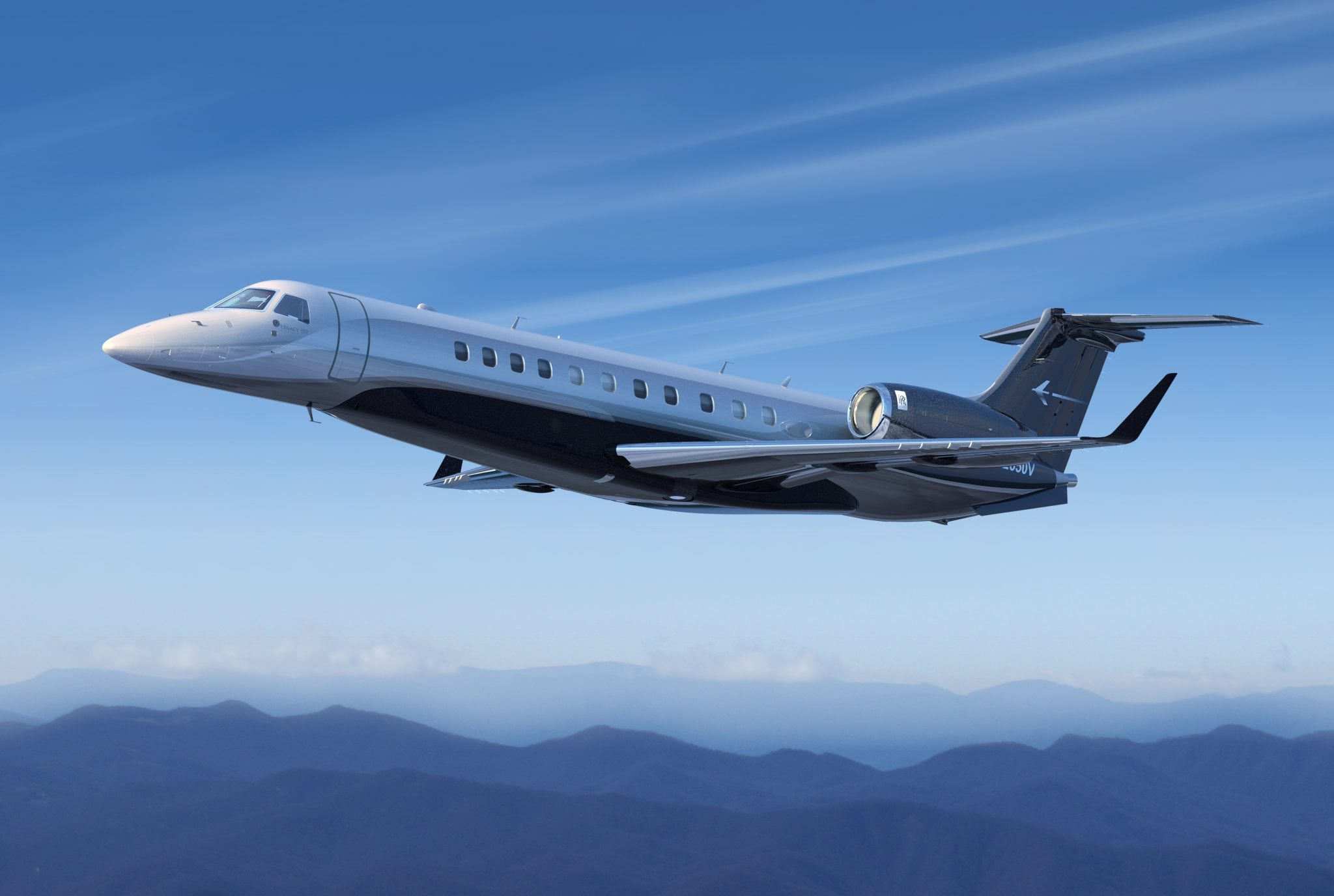 En Embraer L650 flight