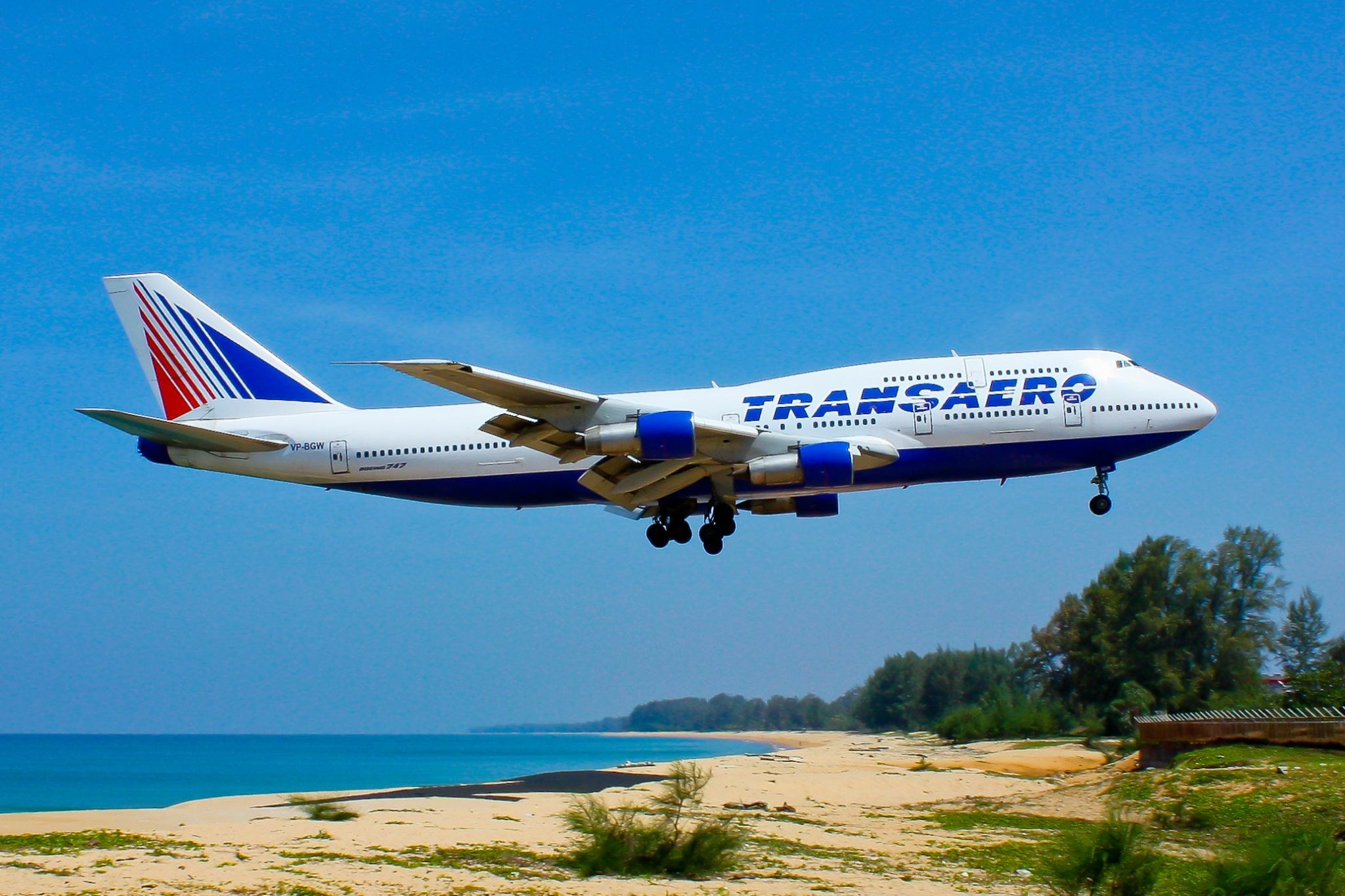 A Transaero Airlines flight