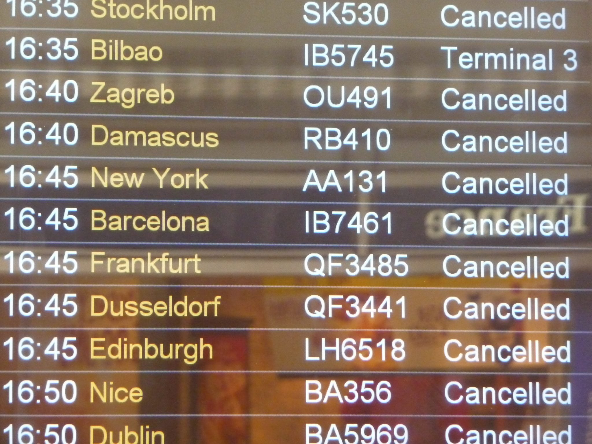 Cancelled Flights