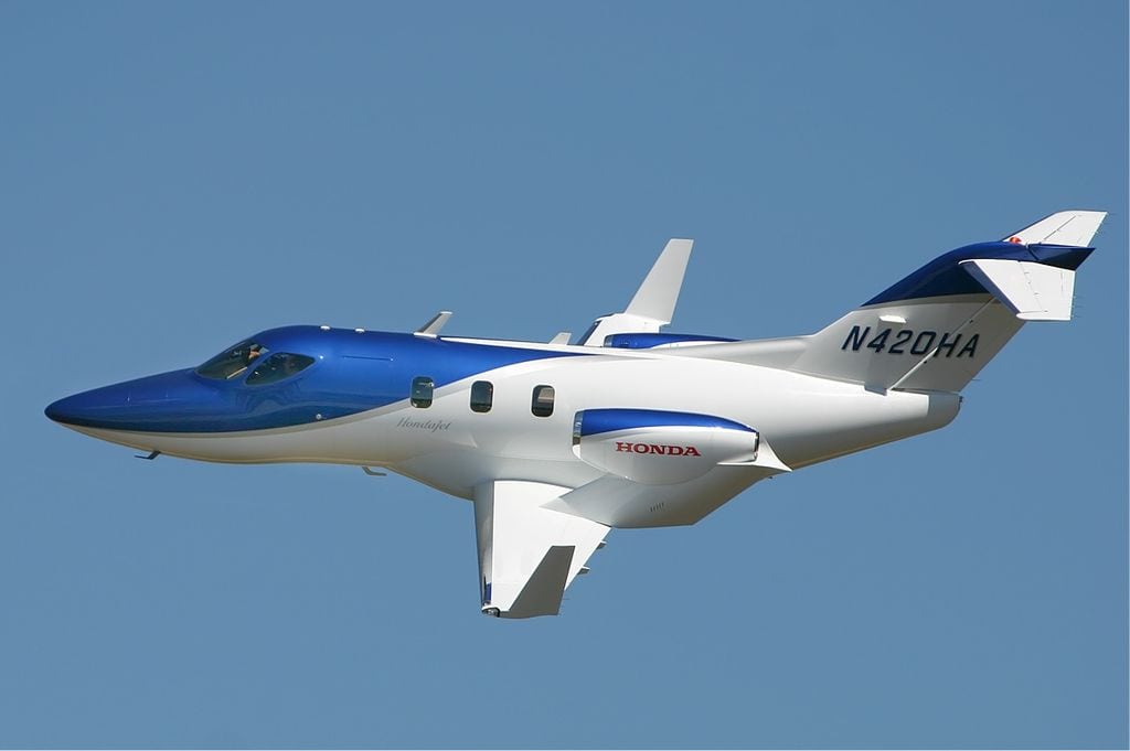 HondaJet in flight