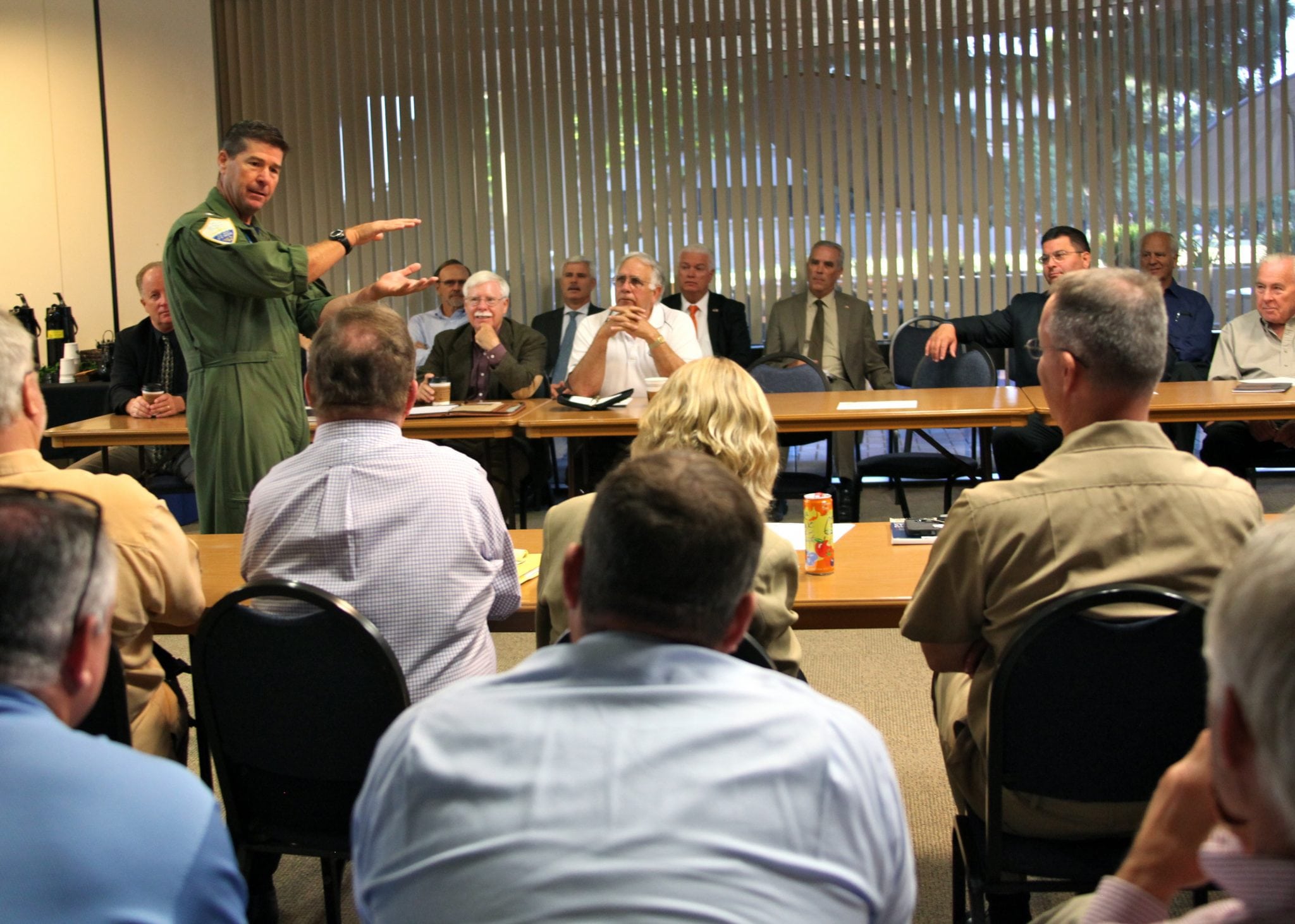 Rear Adm. Mike Moran addresses the Regional Defense Partnership for the 21st Century