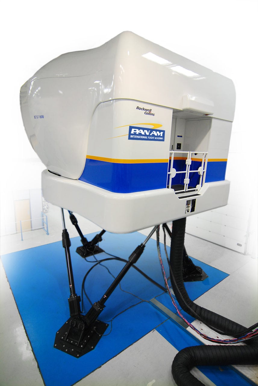 A Pan Am flight simulator