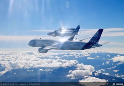 Airbus A350 XWB in flight