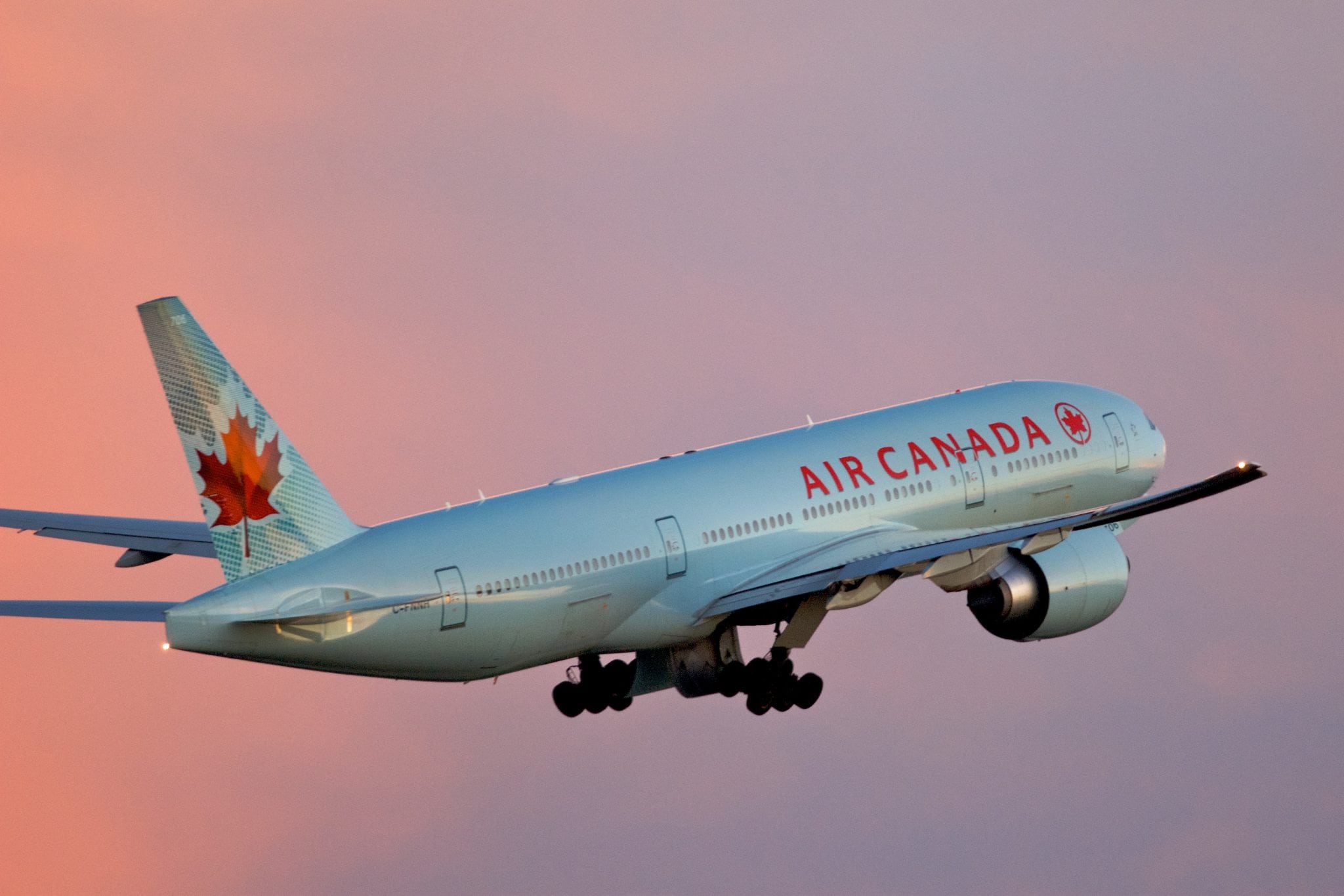 Air Canada aircraft in flight