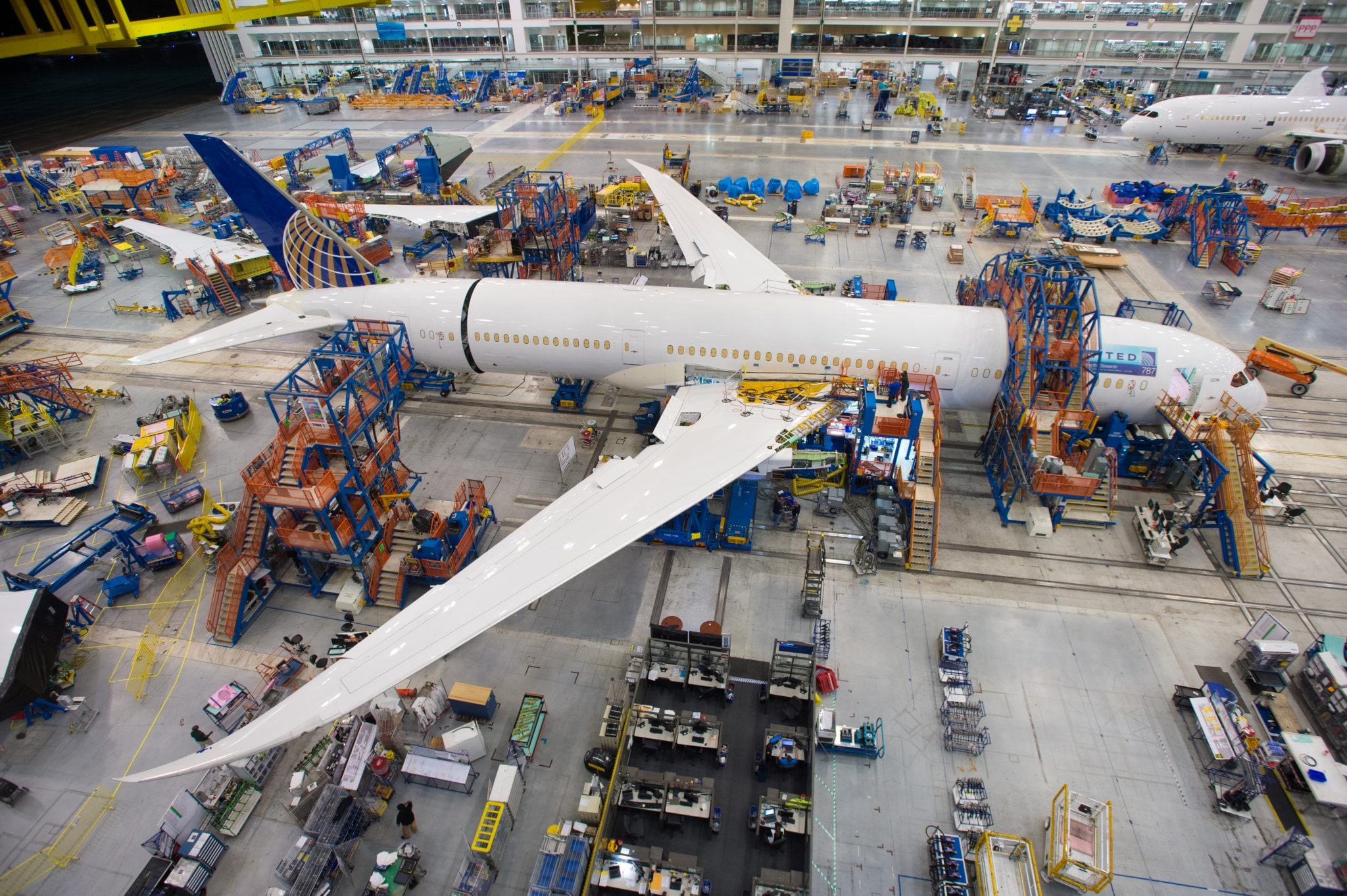 Assembly of the 787-9 Dreamliner at the South Carolina facility