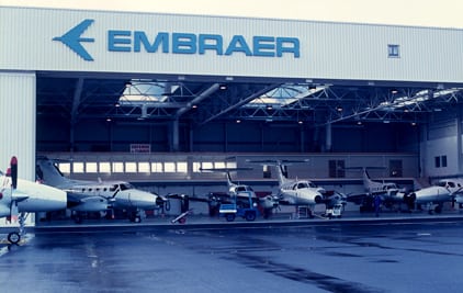 Embraer airplane hanger