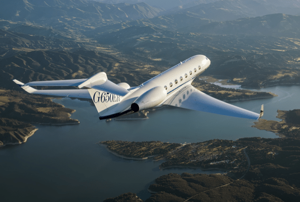 Gulfstream G650ER in flight