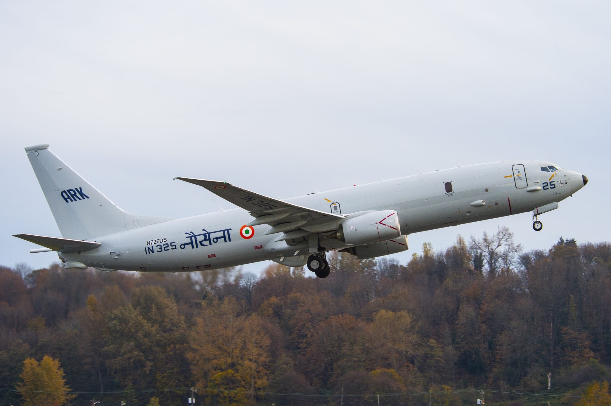 The Boeing P-8I maritime patrol aircraft