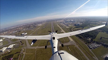 Patroller UAS on its final approach