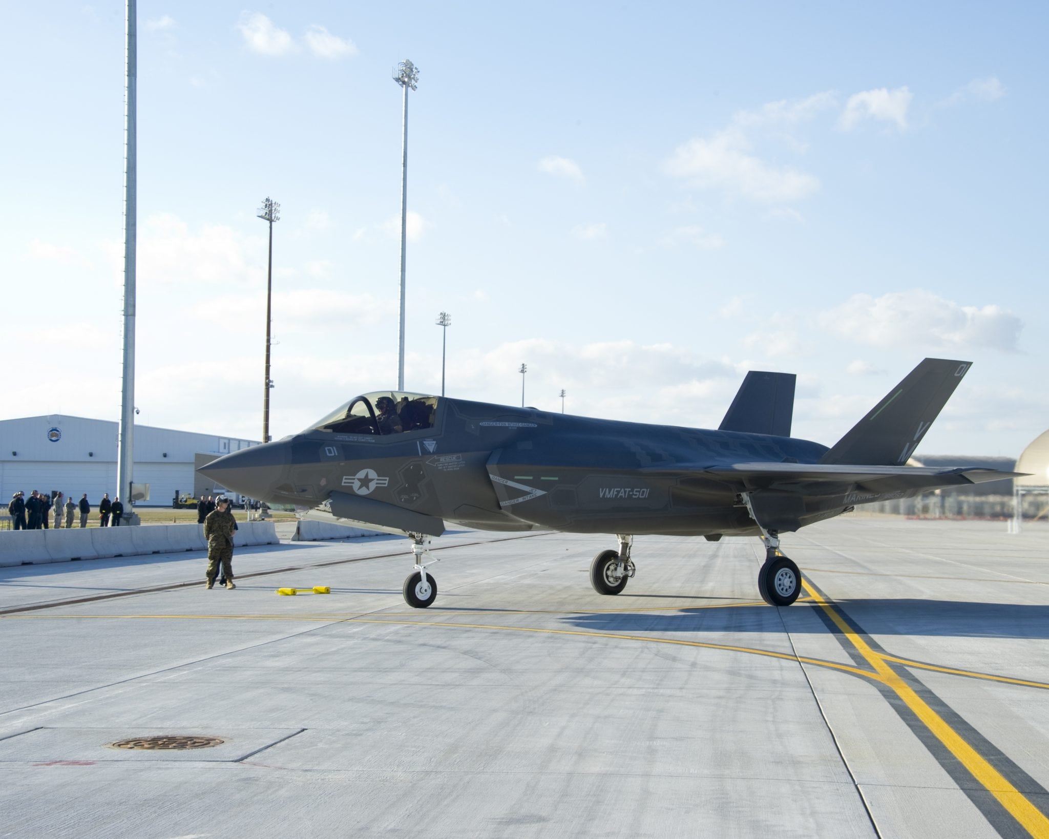 The F-35B at Elgin Air Force Base, Fla.