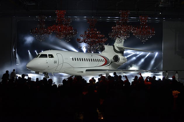 Dassault Falcon 8X aircraft