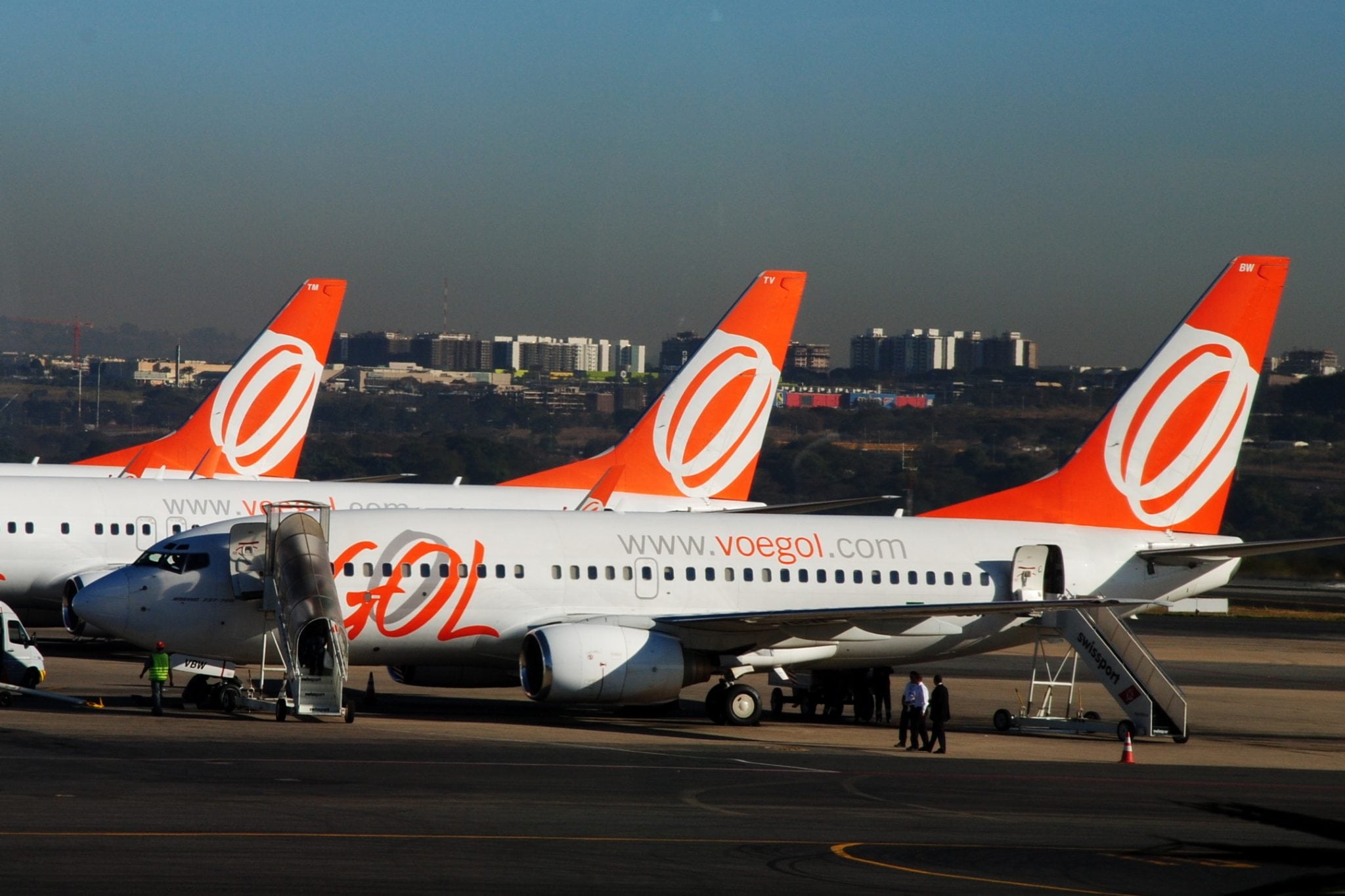 GOL aircraft on the runway