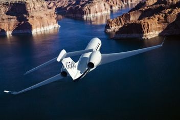 Gulfstream G500 in flight