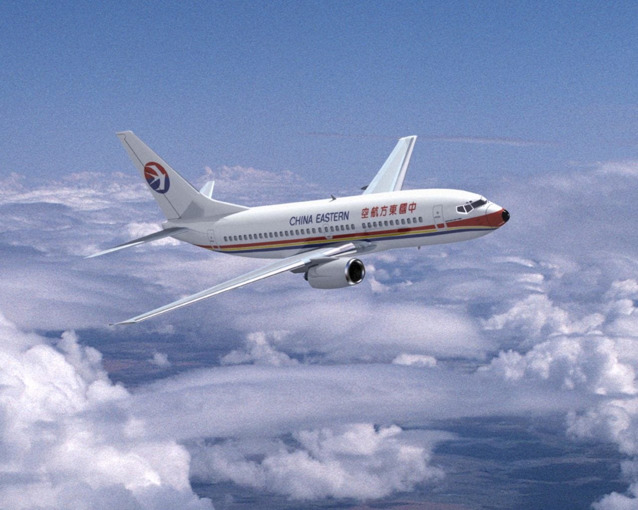 China Eastern Airlines aircraft in flight