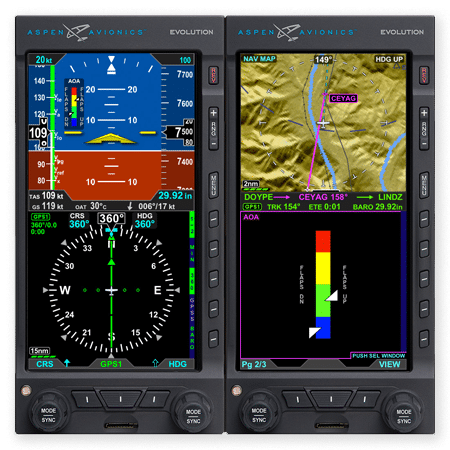 Aspen Avionics AOA system