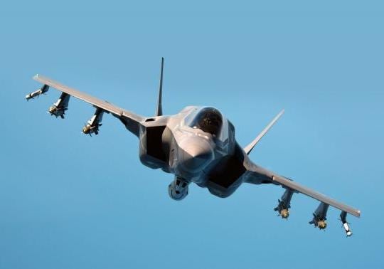 F-35B test aircraft in flight