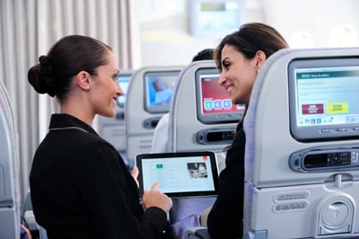 Gogo Flight Attendant with Tablet